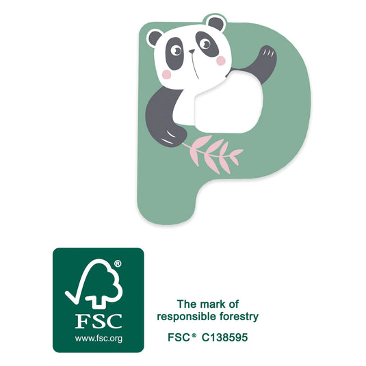 Small foot - houten dieren kinderletter - p