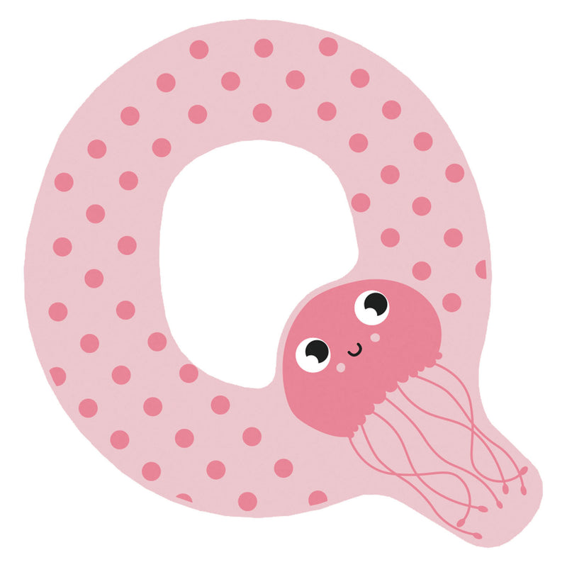 Load image into Gallery viewer, Small foot - houten dieren kinderletter - q

