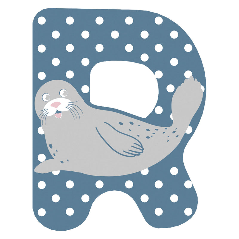 Load image into Gallery viewer, Small foot - houten dieren kinderletter - r
