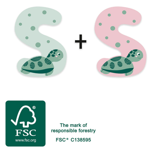 Small foot - houten dieren kinderletter - s