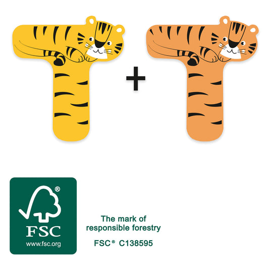 Small foot - houten dieren kinderletter - t