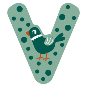 Small foot - houten dieren kinderletter - v