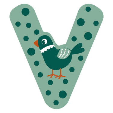 Small foot - houten dieren kinderletter - v