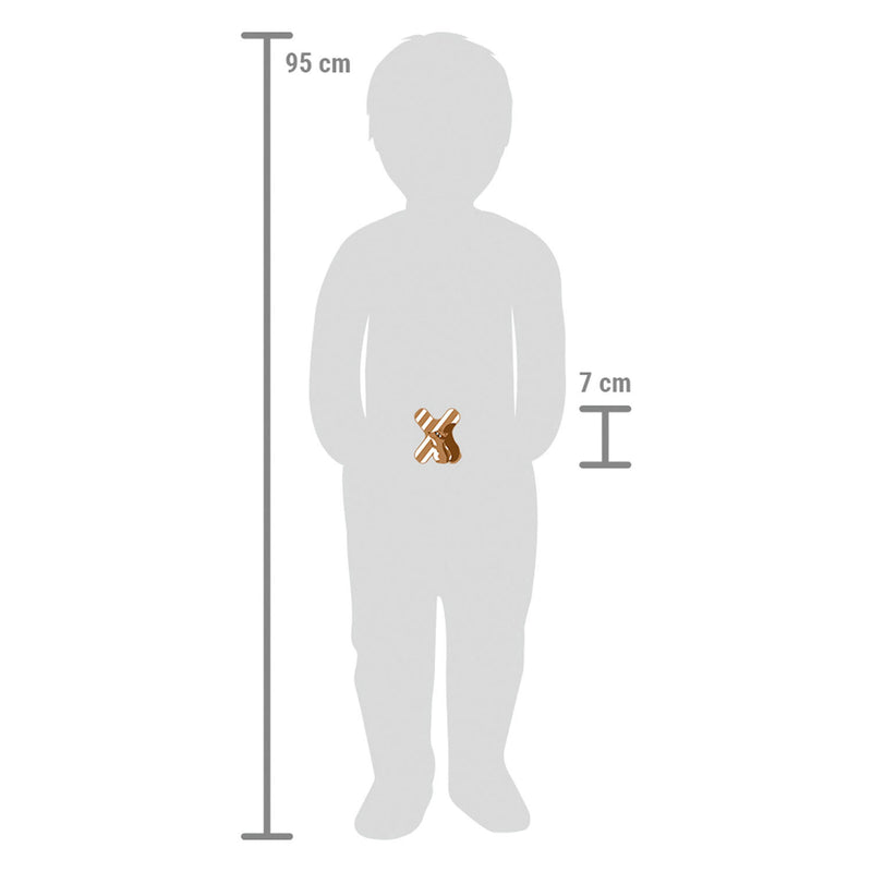 Load image into Gallery viewer, Small foot - houten dieren kinderletter - x
