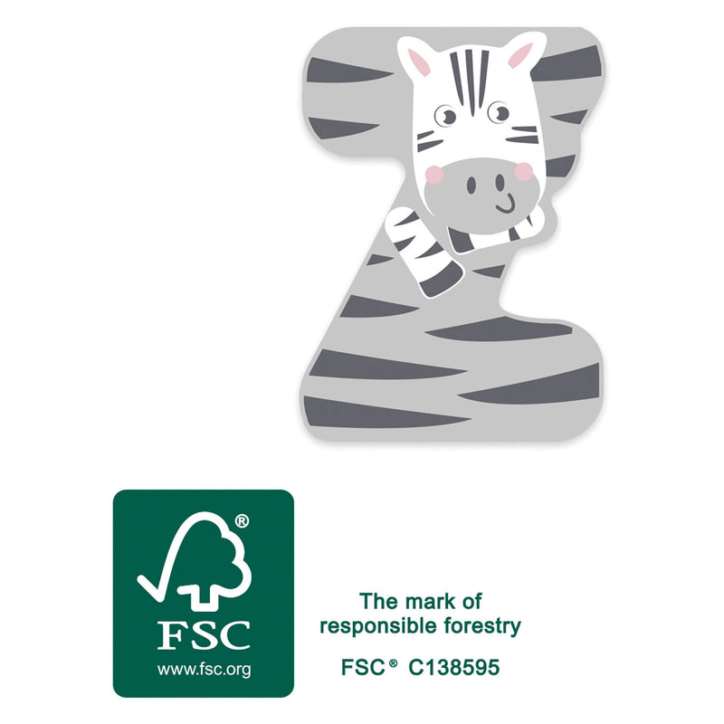 Load image into Gallery viewer, Small foot - houten dieren kinderletter - z
