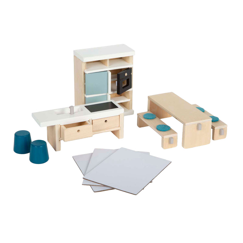 Load image into Gallery viewer, Small foot - houten poppenhuis meubeltjes keuken
