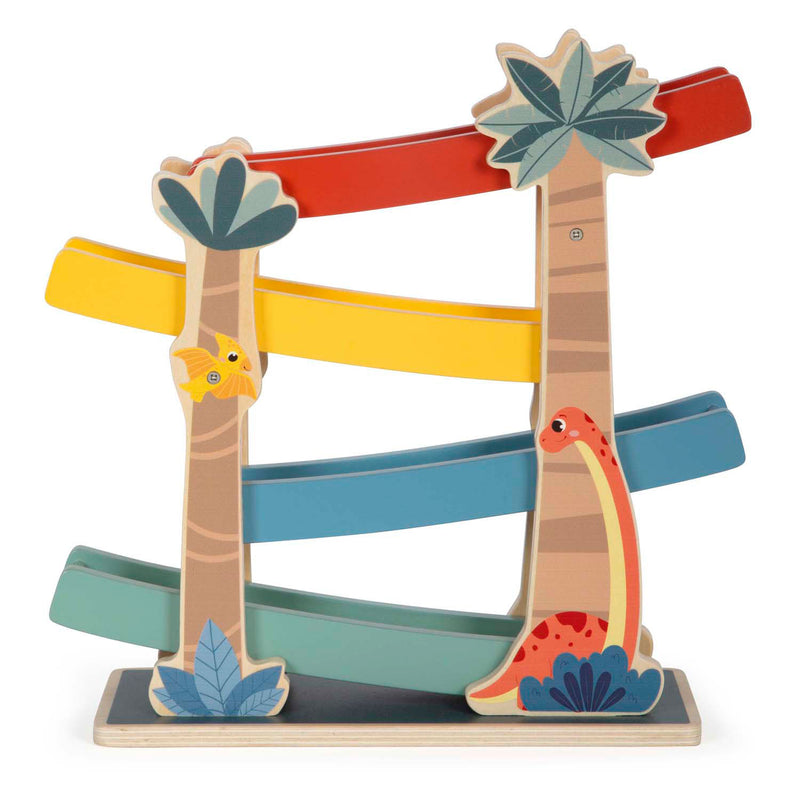 Load image into Gallery viewer, Small foot - houten knikkerbaan dino
