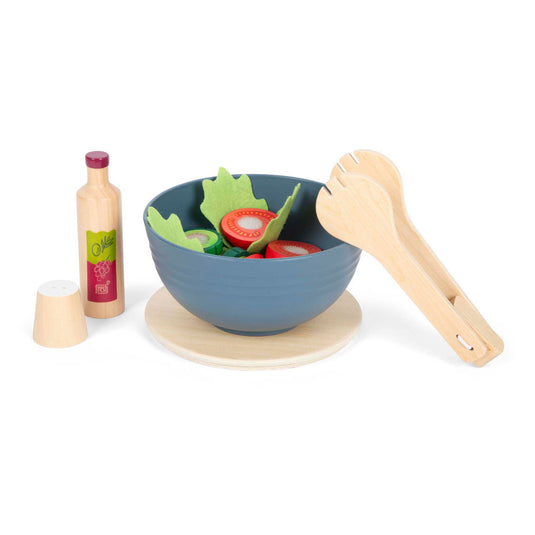 Small foot - houten speelgoed eten salade speelset, 11dlg.