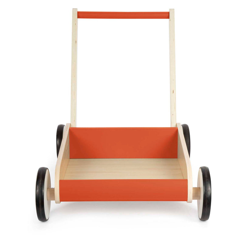 Load image into Gallery viewer, Small foot - houten loopwagen koper rood
