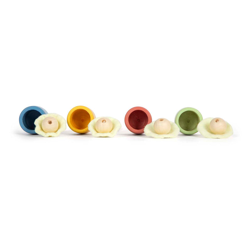 Load image into Gallery viewer, Small foot - houten vang de bal set, set van 4
