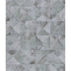 Noordwand behang topchic graphic shapes facet metallic grijs