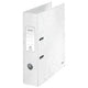 Ordner leitz 10050001 karton 80g m2 a4 breedte 8cm parelwit grijpgat rugetiket