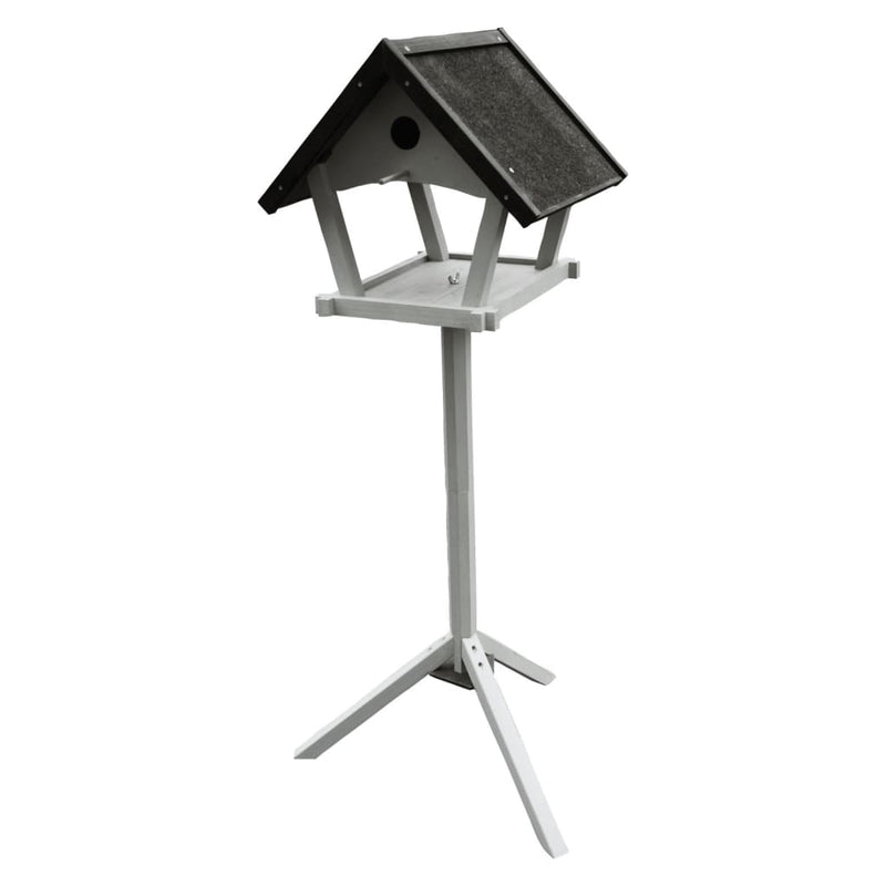 Load image into Gallery viewer, FLAMINGO FLAMINGO Vogelvoedertafel op standaard Tjorn 48x44x138 cm lichtgrijs
