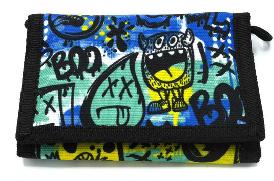 Jim jam kinder portemonnee met een graffiti opdruk