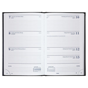 Brepols bureauagenda saturnus week 2027 lima zwart 13x21 cm