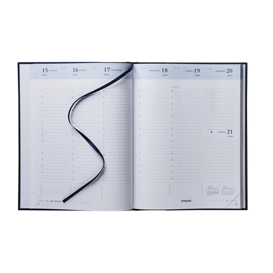 Brepols bureauagenda timing week nl 2027 lima blauw 17x22cm