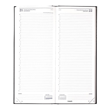 Brepols bureauagenda saturnus lang 1 dag 2026 lima bordeaux 13x33cm