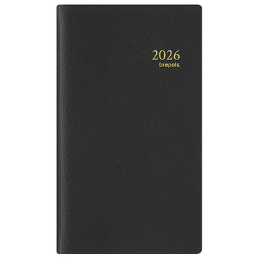 Brepols zakagenda interplan week nl 2026 genova zwart 9x 16 cm