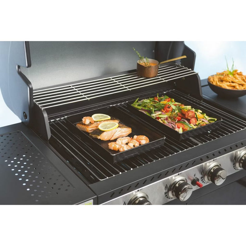 Load image into Gallery viewer, Nostik barbecue en ovenschaal 28x35x4 cm zwart
