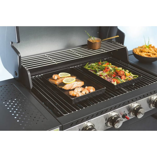 Nostik barbecue en ovenschaal 28x35x4 cm zwart