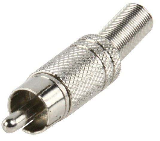 Valueline cc-010 rca plug + prt. metaal verguld rood