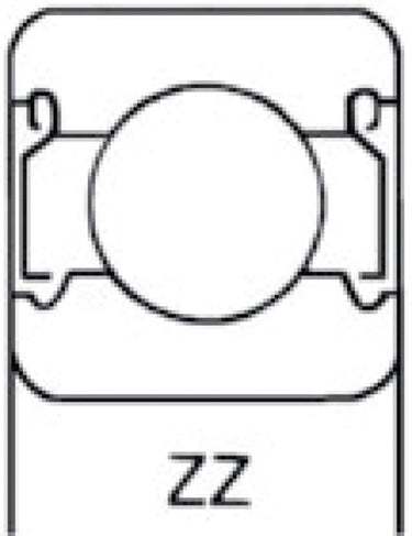 Hq w1-04510 kogellager 6201 zz