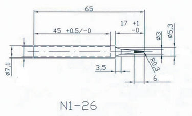Hq solder tip2 vervangingstip voor solder20 30