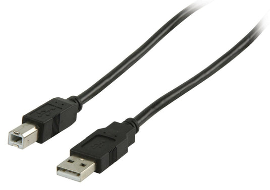 Valueline vlcp60100b10 usb 2.0 usb a male - usb b male kabel 1,00 m zwart