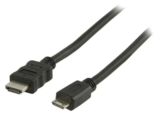 Valueline vlvp34500b10 high speed hdmi kabel met ethernet hdmi - hdmi mini-connector 1,00 m zwart
