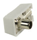 Valueline vlsp40900w gehoekte coax connectoren coax mannelijk wit