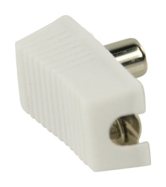Valueline vlsp40900w gehoekte coax connectoren coax mannelijk wit