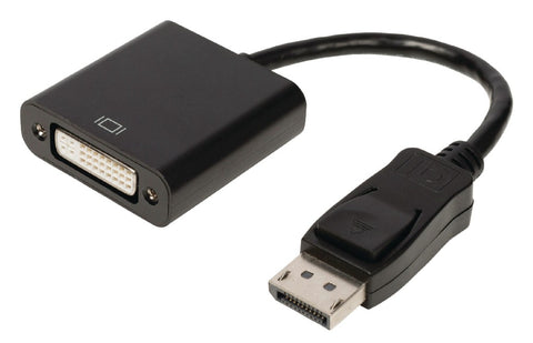 Valueline valueline vlcb37250b02 displayport-adapterkabel displayport mannelijk dvi-d 24 + 1-pins vrouwelijk 0,20 m zwart