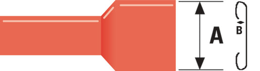 Valueline Valueline St-085 Kabelschoen Rood 100 st