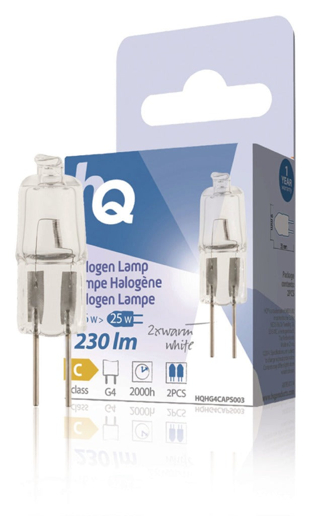 Load image into Gallery viewer, Hq hg4 caps003 halogeenlamp capsule g4 16 w 230 lm 2 800 k
