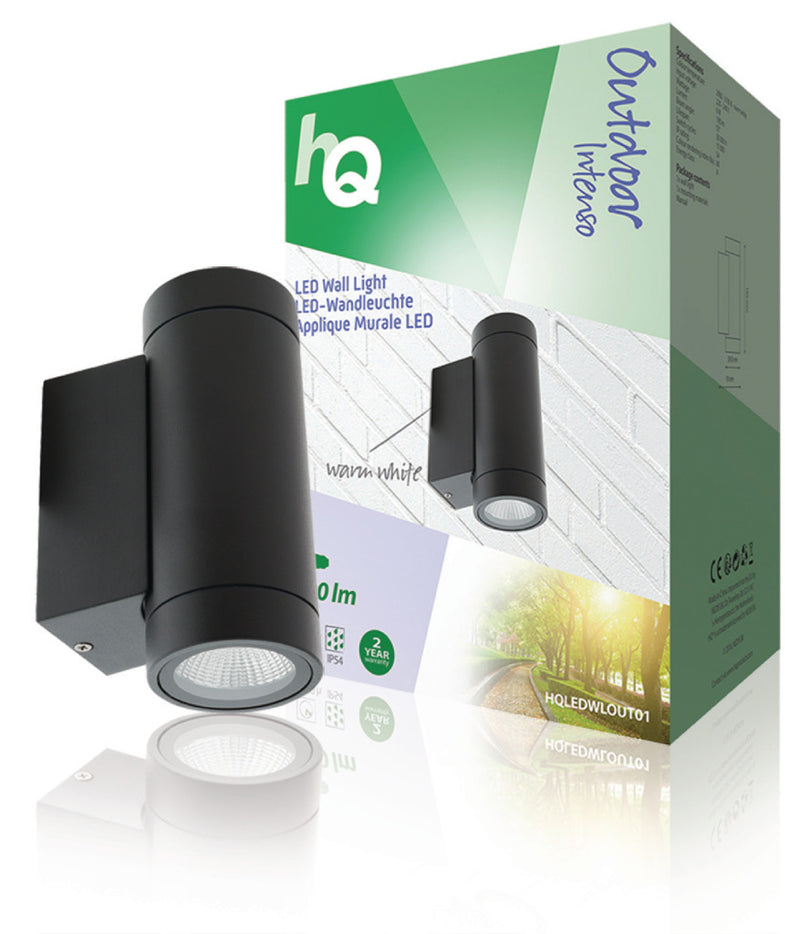 Load image into Gallery viewer, Hq ledwlout01 led wandlamp voor buiten 6 w 190 lm zwart
