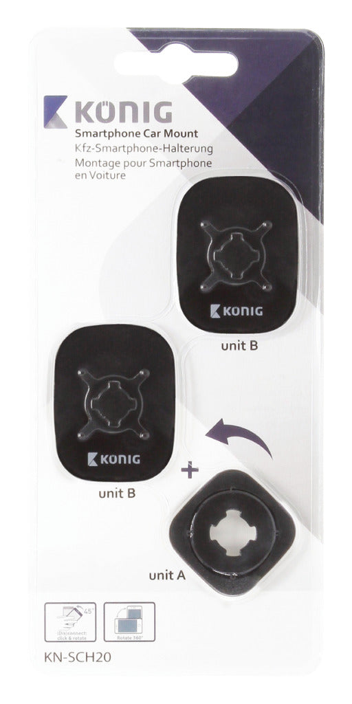 K ouml;nig kn-sch20 smartphone autohouder 360 deg; vast