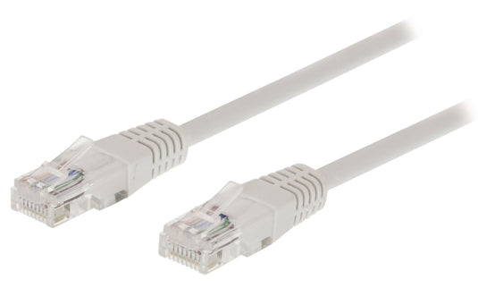 Valueline vlct85000w100 cat5e utp netwerkkabel rj45 (8 8) male - rj45 (8 8) male 10.0 m wit