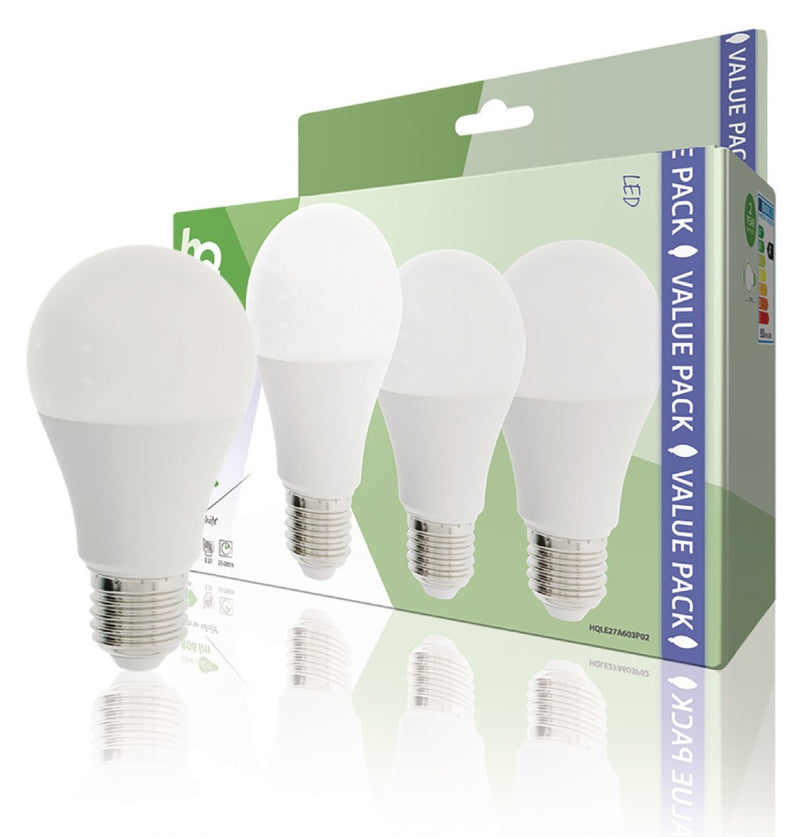 Load image into Gallery viewer, Hq le27a603p02 led lamp 3 stuks e27 a60 9 w 806 lm 2700 k
