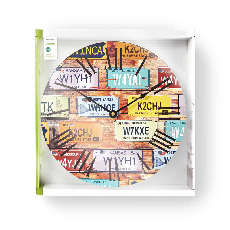 Load image into Gallery viewer, Nedis clwa007wd30lp ronde wandklok diameter 30 cm travel-thema
