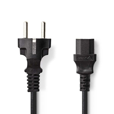 Nedis cegp10030bk50 voedingskabel schuko male - iec-320-c13 5,0 m zwart