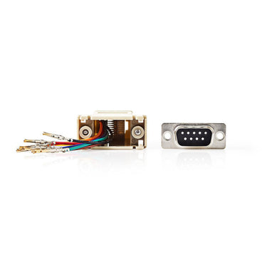 Nedis ccgp52820iv d-sub-adapter d-sub 9-pins female - rj45 (8p8c) female ivoor