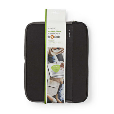 Nedis nbse13100bk notebookhoes 13 - 14 neopreen zwart antraciet