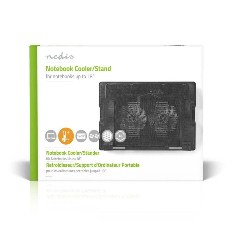 Load image into Gallery viewer, Nedis nbcr200bk notebookstandaard tot 18 universeel zwart
