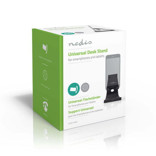 Nedis sdsd100bk smartphone tabletstandaard instelbaar zwart