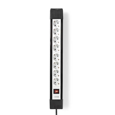 Nedis stekkerdoos exso830f1pro wit, zwart