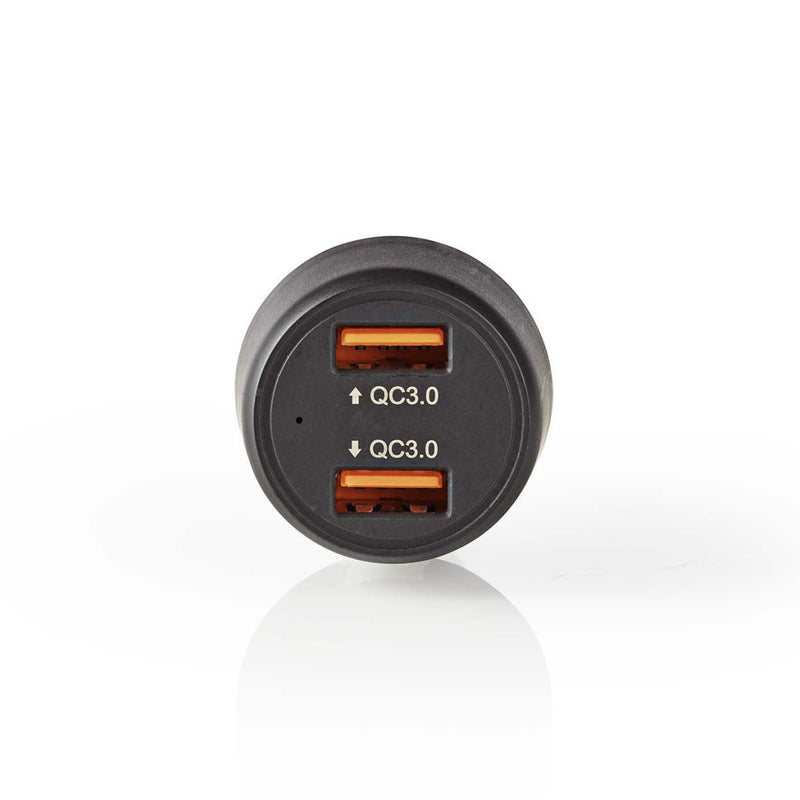 Load image into Gallery viewer, Nedis CCQC600ABK Autolader 3,0 A 2x Usb (qc 3.0) Zwart
