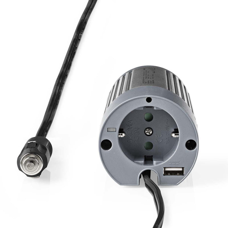 Load image into Gallery viewer, Nedis PIMS10024 Stroomomvormer Gemodificeerde Sinusgolf 24 V Dc 230 V 100 W 1x Schuko 1x Usb-uitgang
