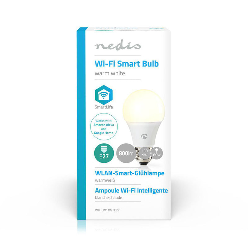 Load image into Gallery viewer, Nedis wifilw11wte27 wifi smart led bulb warm white e27
