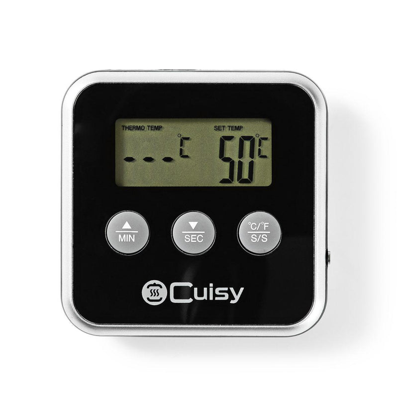 Load image into Gallery viewer, Nedis kath105bk vleesthermometer 0 - 250 deg;c digitaal display timer

