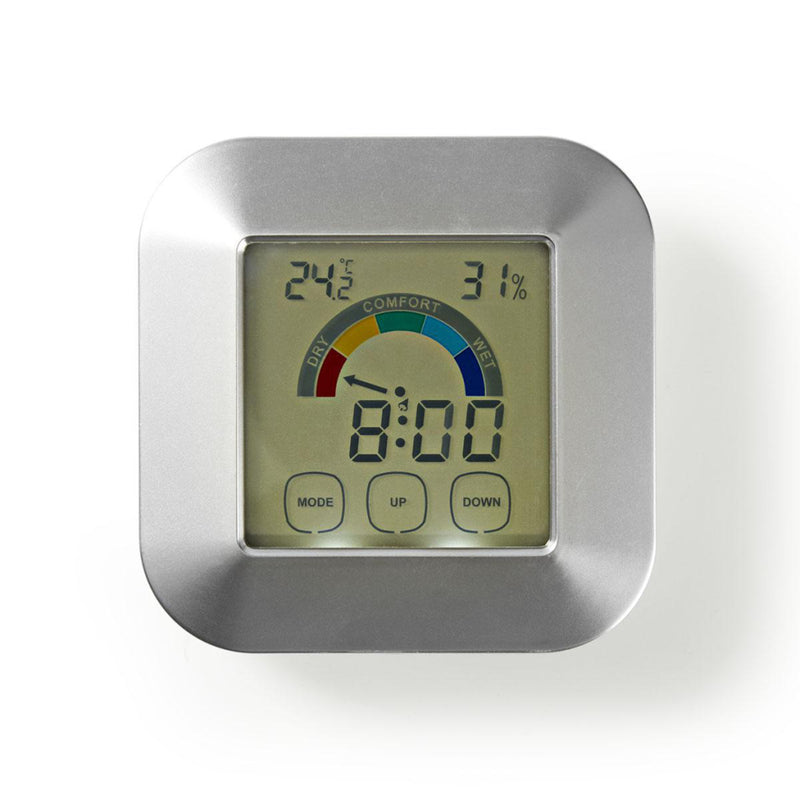 Load image into Gallery viewer, Nedis katr105si hygrometer temperatuurmeter tijd touch-screen
